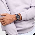 Swatch Swatch Big Bold Biosourced Standard SB05Z700 мужские часы синий циферблат на запястье