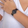 Obaku Obaku Ultra Slim V230LXMBMB  наручные женские часы фото под углом.