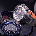 Casio GPW-2000-1A2 наручные мужские часы застежка крупным планом