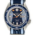 Seiko Seiko 5 Sports SRPK37K1  SRPK37K1 механические мужские часы   циферблат, браслет тканевый — вид спереди