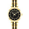 Anne Klein Anne Klein Metals 3918BKGB  3918BKGB кварцевые женские часы  черный циферблат, браслет сталь c pvd покрытием — вид спереди