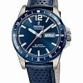 Festina Festina Titanium F20699/2  F20699/2 кварцевые мужские часы  синий циферблат, браслет кожаный — вид спереди