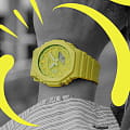Casio Casio G-Shock GA-2100-9A9DR (GA-2100-9A9) GA-2100 наручные мужские часы фото под углом.