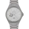 Greenwich Greenwich Titanium GW 084.10.33  GW 084.10.33 механические мужские часы  белый циферблат, браслет титановый — вид спереди