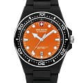 Swiss Military Hanowa Swiss Military Hanowa Ocean Pioneer SMWGN0001187  SMWGN0001187 кварцевые мужские часы  оранжевый циферблат, браслет силикон — вид спереди