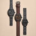 Fossil Fossil Machine FS5972 мужские часы коричневый циферблат на запястье