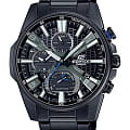 Casio Casio Edifice EQB-1200DC-1A EQB EQB-1200DC-1A кварцевые мужские часы  черный циферблат, браслет нержавеющая сталь — вид спереди