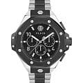 Philipp Plein Philipp Plein The Skull PWPRA0224  PWPRA0224 кварцевые мужские часы  черный циферблат, браслет сталь с ip покрытием — вид спереди