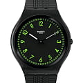 Swatch Swatch Skin Irony 42 SS07B108  SS07B108 кварцевые женские часы  черный циферблат, браслет резина — вид спереди