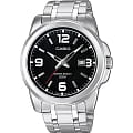 Casio Casio Collection MTP-1314D-1AVDF (MTP-1314D-1A)  MTP-1314D-1A кварцевые мужские часы  черный циферблат, браслет нержавеющая сталь — вид спереди