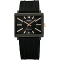 Orient Orient QBEQ001B (FQBEQ001B)  FQBEQ001B  женские часы  черный циферблат, браслет резина — вид спереди