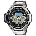 Casio Casio Illuminator SGW-400HD-1B  SGW-400HD-1B кварцевые мужские часы  серый циферблат, браслет 18-каратное желтое золото — вид спереди