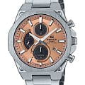 Casio Casio Edifice EFS-S570D-5A EFS EFS-S570D-5A кварцевые мужские часы  оранжевый циферблат, браслет нержавеющая сталь — вид спереди