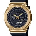 Casio Casio G-Shock GM-2100G-1A9DR (GM-2100G-1A9) GM GM-2100G-1A9 электронные мужские часы  черный циферблат, браслет пластик — вид спереди
