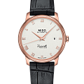Mido Mido Baroncelli M027.407.36.013.00  M0274073601300 механические женские часы  белый циферблат, браслет кожаный — вид спереди