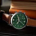 Fossil FS5963 наручные мужские часы застежка крупным планом