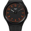 Swatch Swatch Skin Irony 42 SS07B106  SS07B106 кварцевые женские часы  черный циферблат, браслет резина — вид спереди