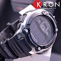 Casio Casio Collection AE-2000W-1BVDF (AE-2000W-1B) кварцевые мужские часы часы, крупный план черный циферблат