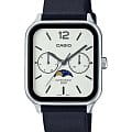 Casio Casio Collection MTP-M305L-7A  MTP-M305L-7A кварцевые мужские часы  белый циферблат, браслет кожаный — вид спереди