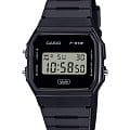 Casio Casio F-91WB-1A  F-91WB-1A кварцевые мужские часы   циферблат, браслет пластик — вид спереди
