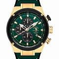 Santa Barbara Polo & Racquet Club Santa Barbara Polo & Racquet Club Prive SB.3.10001-5  SB.3.10001-5 кварцевые мужские часы  зеленый циферблат, браслет кожаный — вид спереди