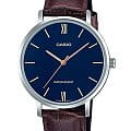 Casio Casio Collection LTP-VT01L-2B  LTP-VT01L-2B кварцевые женские часы  синий циферблат, браслет кожаный — вид спереди