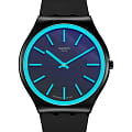 Swatch Swatch Skin Irony 42 SS07B111  SS07B111 кварцевые женские часы  черный циферблат, браслет резина — вид спереди