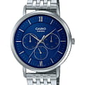 Casio Casio Collection MTP-B300D-2A  MTP-B300D-2A кварцевые мужские часы  синий циферблат, браслет нержавеющая сталь — вид спереди