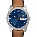 Fossil Fossil Machine FS5920  FS5920 кварцевые мужские часы  синий циферблат, браслет сталь с ip покрытием — вид спереди