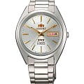 Orient Orient AB00005W (FAB00005W)  FAB00005W механические мужские часы  серебристый циферблат, браслет нержавеющая сталь — вид спереди