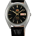Orient Orient AB0000JB (FAB0000JB)  FAB0000JB  мужские часы  черный циферблат, браслет кожаный — вид спереди
