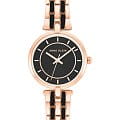 Anne Klein Anne Klein Metals 3918BKRG  3918BKRG кварцевые женские часы  черный циферблат, браслет сталь c pvd покрытием — вид спереди