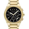 Armani Exchange Armani Exchange Rafael AX4180  AX4180 кварцевые мужские часы  черный циферблат, браслет нержавеющая сталь с ip-покрытием — вид спереди