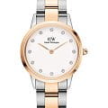 Daniel Wellington Daniel Wellington Iconic Link Lumine DW00100358  DW00100358 кварцевые женские часы  белый циферблат, браслет сталь c pvd покрытием — вид спереди