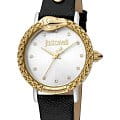 Just Cavalli Just Cavalli JC1L124L0035  JC1L124L0035 кварцевые женские часы  белый циферблат, браслет кожаный — вид спереди