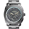 Fossil Fossil Machine FS5172  FS5172 кварцевые мужские часы  серый циферблат, браслет сталь c pvd покрытием — вид спереди