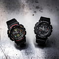 Casio GA-140-1A1 наручные мужские часы застежка крупным планом