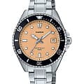 Casio Casio Collection MDV-10D-4A2   MDV-10D-4A2  кварцевые мужские часы  бежевый циферблат, браслет нержавеющая сталь — вид спереди