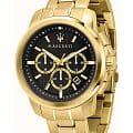 Maserati Maserati R8873621013  R8873621013 кварцевые мужские часы  черный циферблат, браслет сталь c pvd покрытием — вид спереди