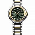 Maurice Lacroix Maurice Lacroix FIABA Date FA1003-PVY13-650-1  FA1003-PVY13-650-1 кварцевые женские часы  зеленый циферблат, браслет нержавеющая сталь с pvd-покрытием — вид спереди