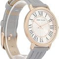 Anne Klein Anne Klein Leather 3836RGGY кварцевые женские часы часы, крупный план серебристый циферблат