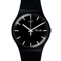 Swatch Swatch New Gent Biosourced SO29B704  SO29B704 кварцевые женские часы  черный циферблат, браслет биоматериал — вид спереди