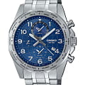 Casio Casio Collection MTP-W500D-2A  MTP-W500D-2A кварцевые мужские часы  синий циферблат, браслет нержавеющая сталь — вид спереди