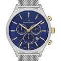 Jacques Philippe Jacques Philippe Apollo JPQGC031236N  JPQGC031236N кварцевые мужские часы  синий циферблат, браслет нержавеющая сталь 316l — вид спереди