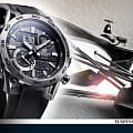 Casio Casio Edifice ECB-40P-1A мужские часы серый циферблат на запястье