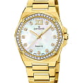 Candino Candino Lady Elegance Date C4755/1  C4755/1 кварцевые женские часы  перламутровый циферблат, браслет нержавеющая сталь с pvd-покрытием — вид спереди