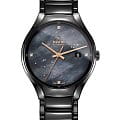 Rado Rado True Automatic Diamonds R27056842 Automatic R27056842 механические мужские часы  перламутровый циферблат, браслет керамика — вид спереди