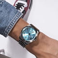Guess Guess GW0265G11 кварцевые мужские часы часы, крупный план синий циферблат