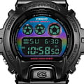 Casio Casio G-Shock DW-6900RGB-1DR (DW-6900RGB-1) электронные мужские часы часы, крупный план цветной циферблат