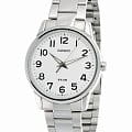 Casio Casio LTP-1303D-7B  LTP-1303D-7B автокварц (кинетик) женские часы  белый циферблат, браслет нержавеющая сталь — вид спереди